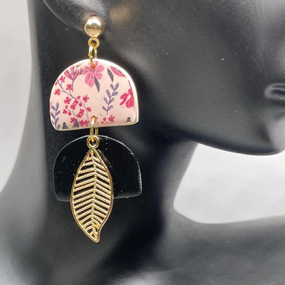 Jessi Black & rose gold stud