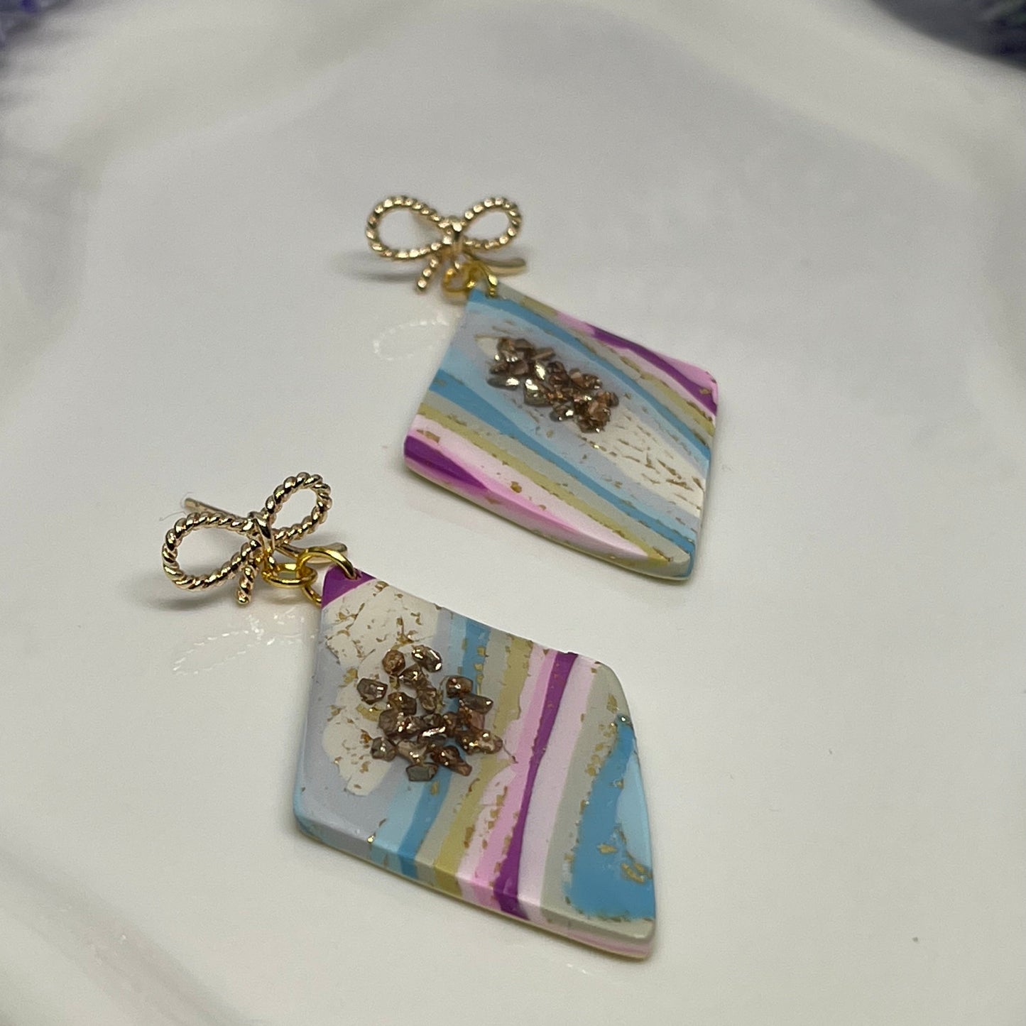 Light blue Purple marble