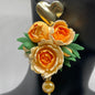 Creamy orange peonies flower style A